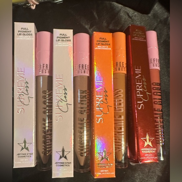 JEFFREE STAR LOT PF 4 FULL PIGMENT SUPREME GLOSS NEW IN BOX - Picture 1 of 3